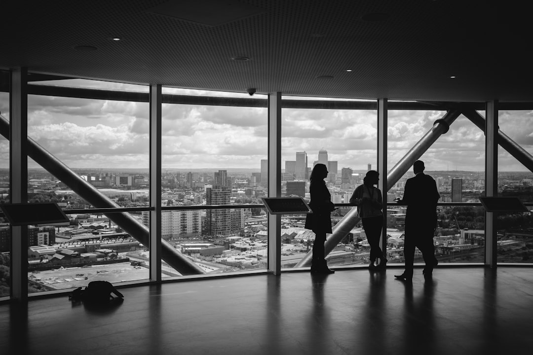 portfolio-03 meeting near a transparent glass